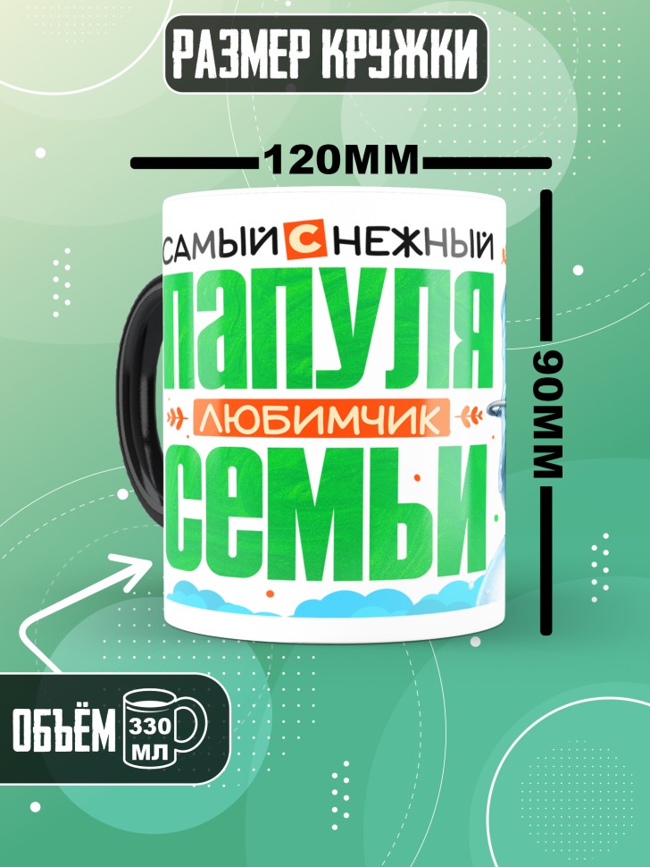 Кружка хамелеон папуле в подарок 