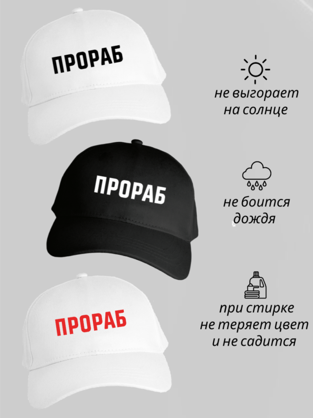 Бейсболка для прораба рабочая кепка мужская для строителя 