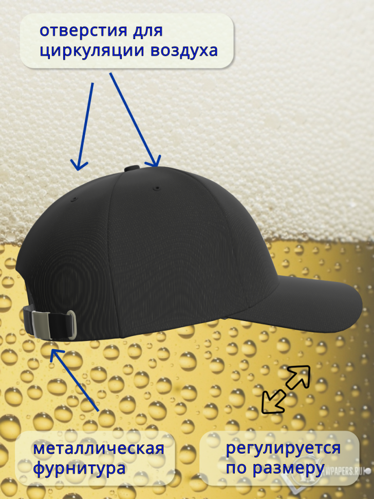 Бейсболка женская мужская кепка подарок День пивовара 11 июн