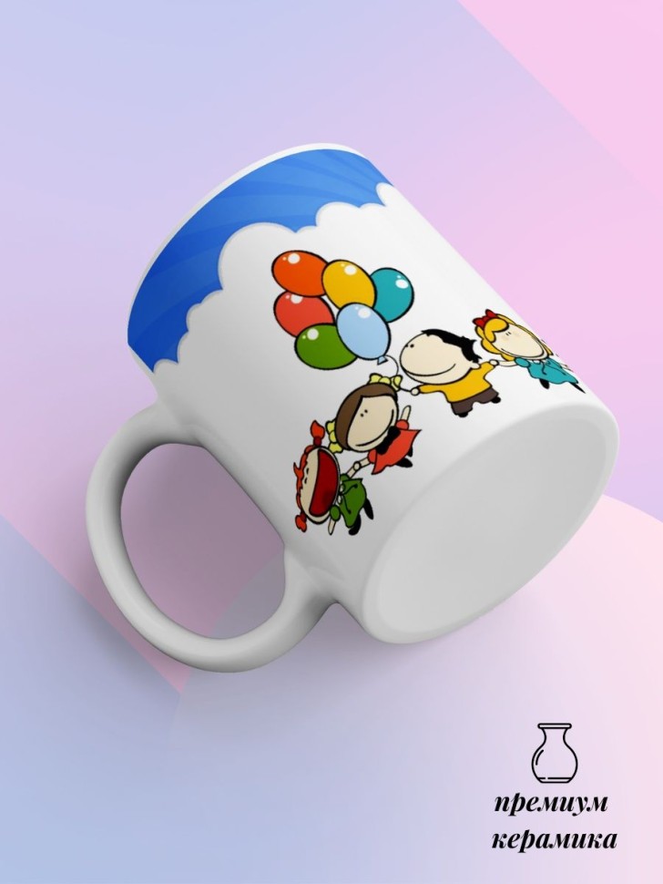 Кружка керамическая белая