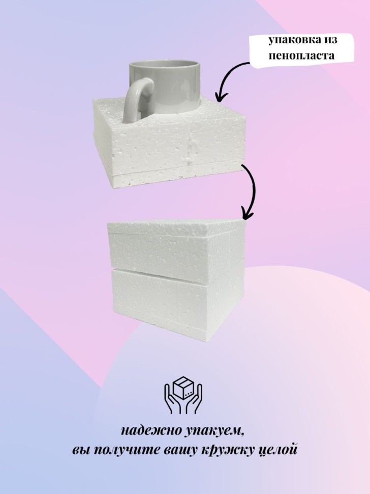 Кружка керамическая белая