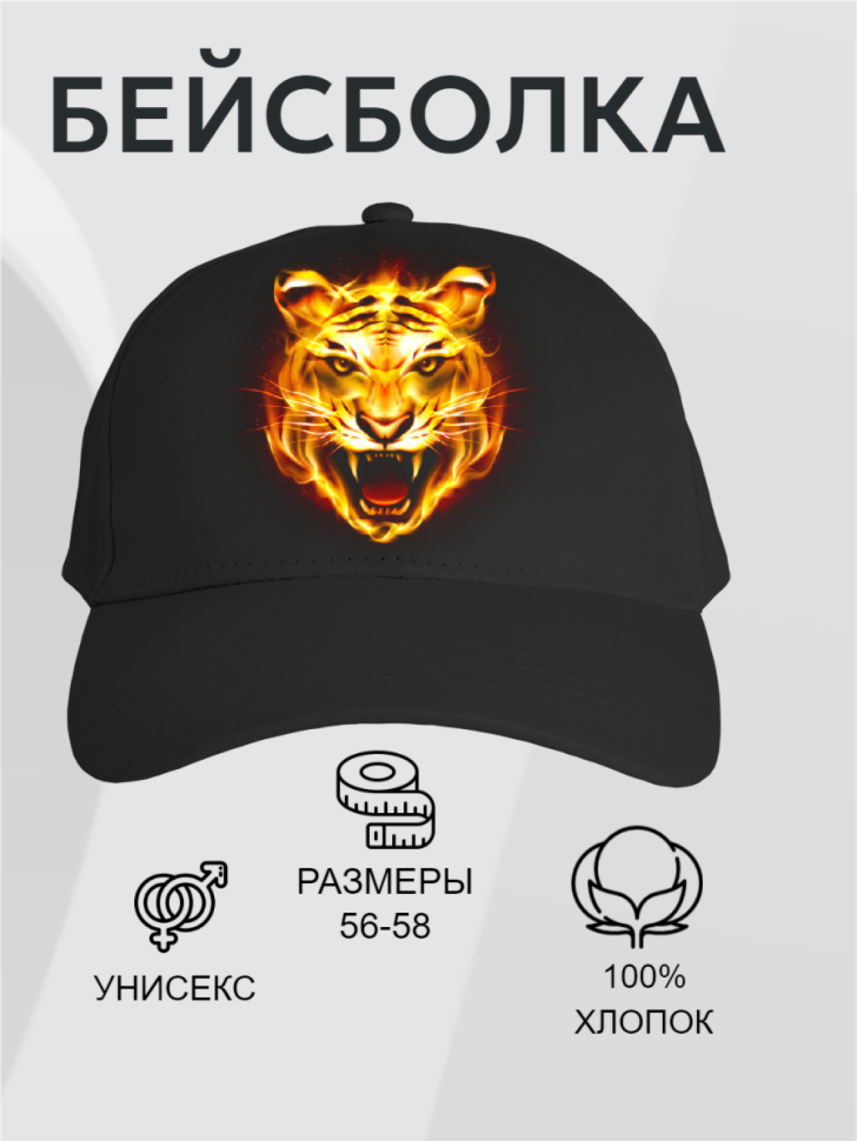 Бейсболка кепка с принтом черная Бейсболка кепка с принтом черная