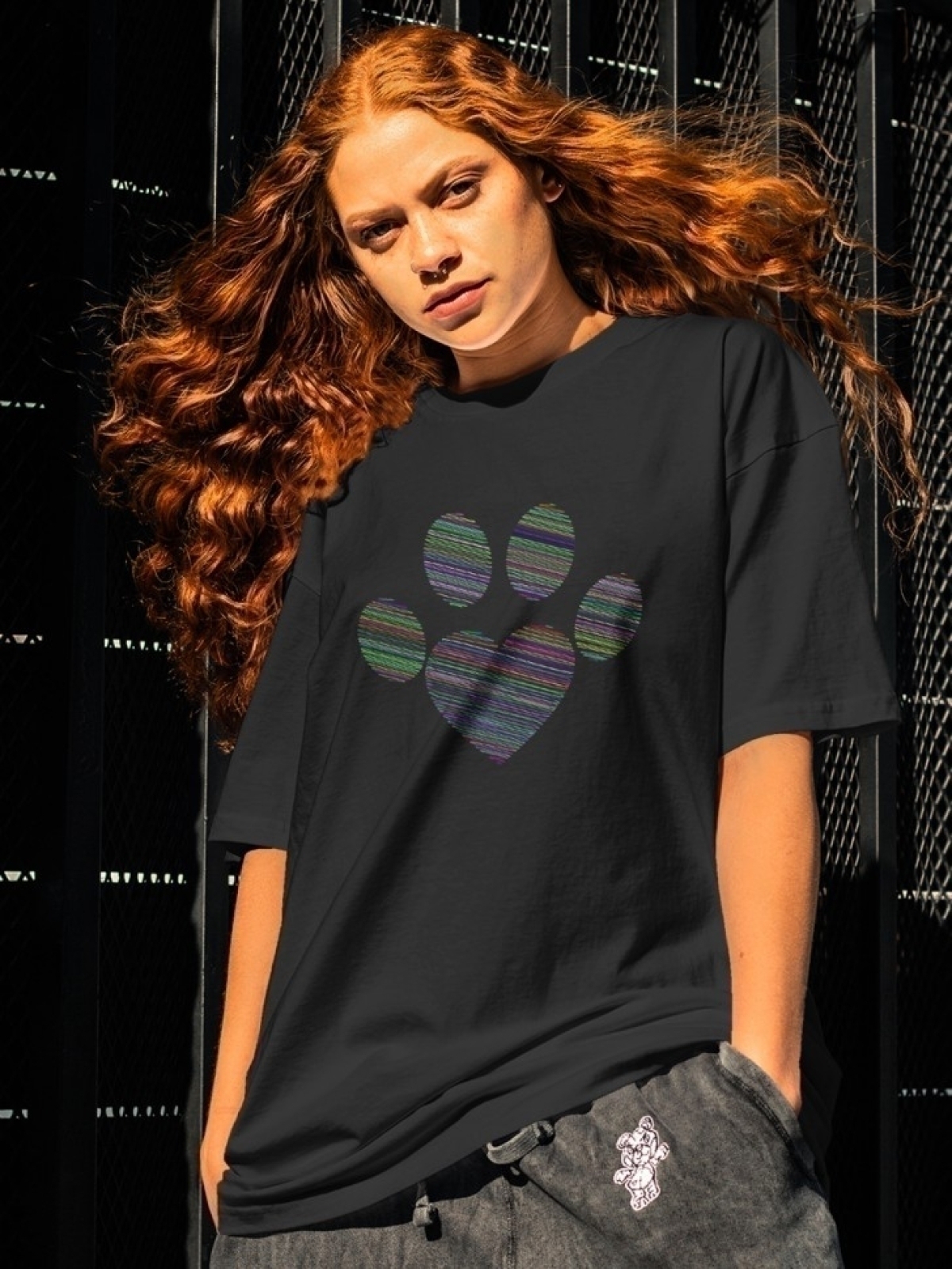 Футболка оверсайз с принтом сердце 5 Футболка оверсайз с принтом сердце 5