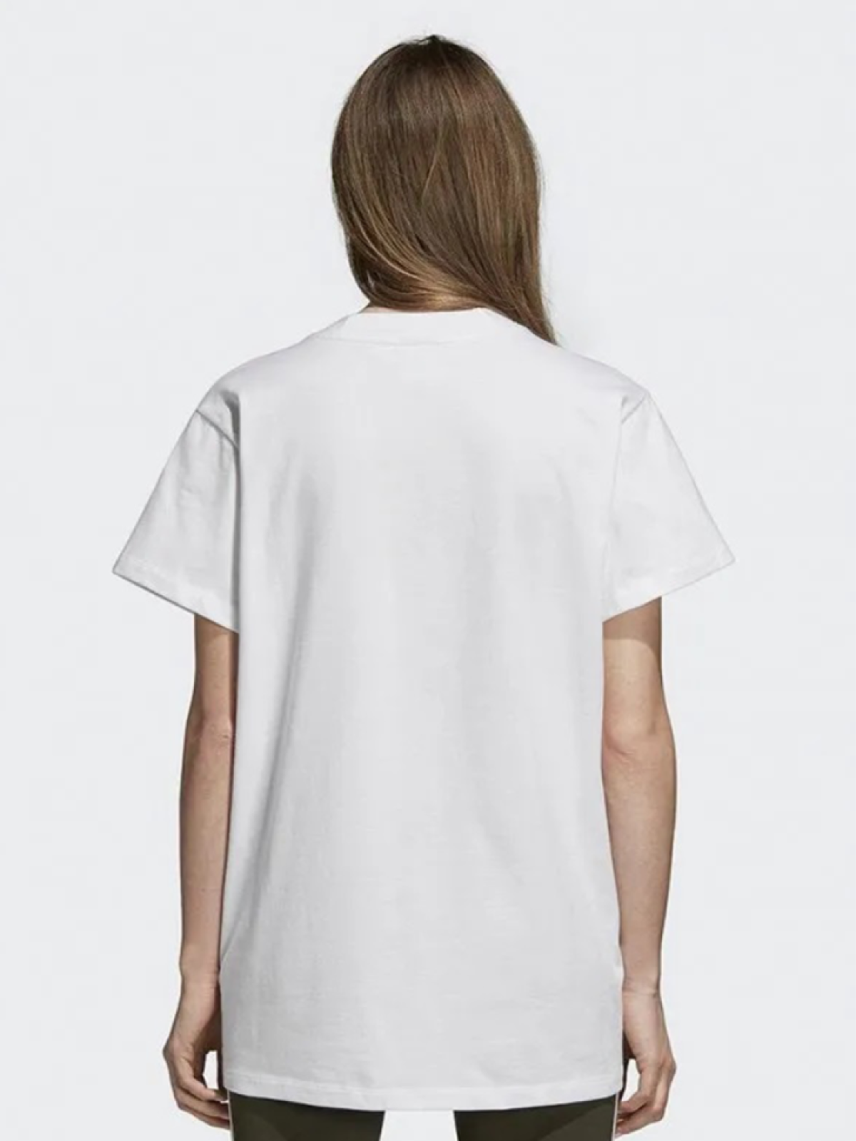 Футболка оверсайз женская белая с принтом сердце