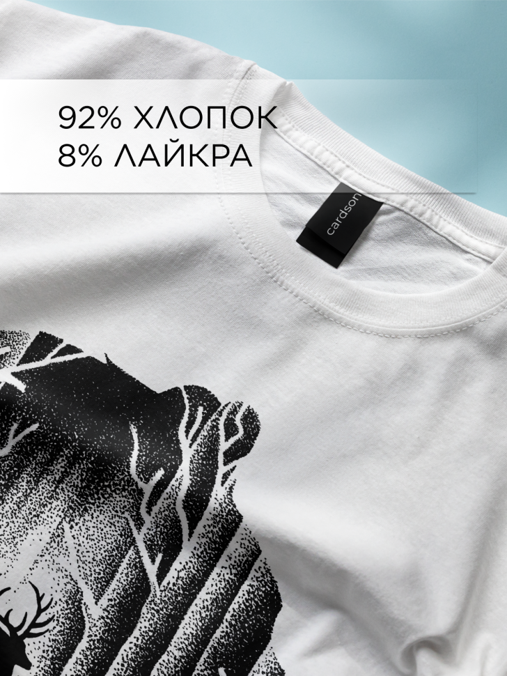 Футболка оверсайз универсальная с принтом Медведь