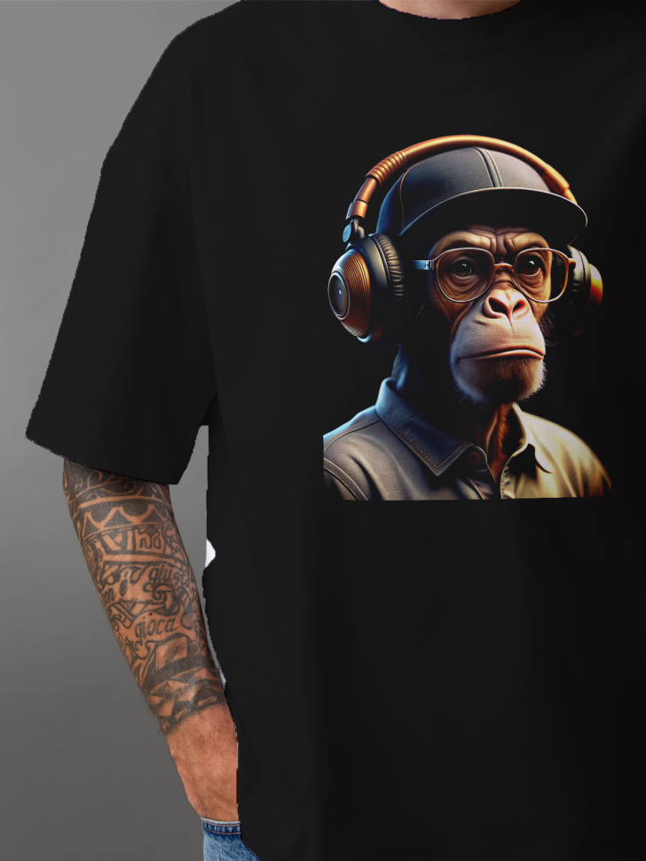 Футболка оверсайз мужская с прикольным принтом Футболка оверсайз мужская с прикольным принтом