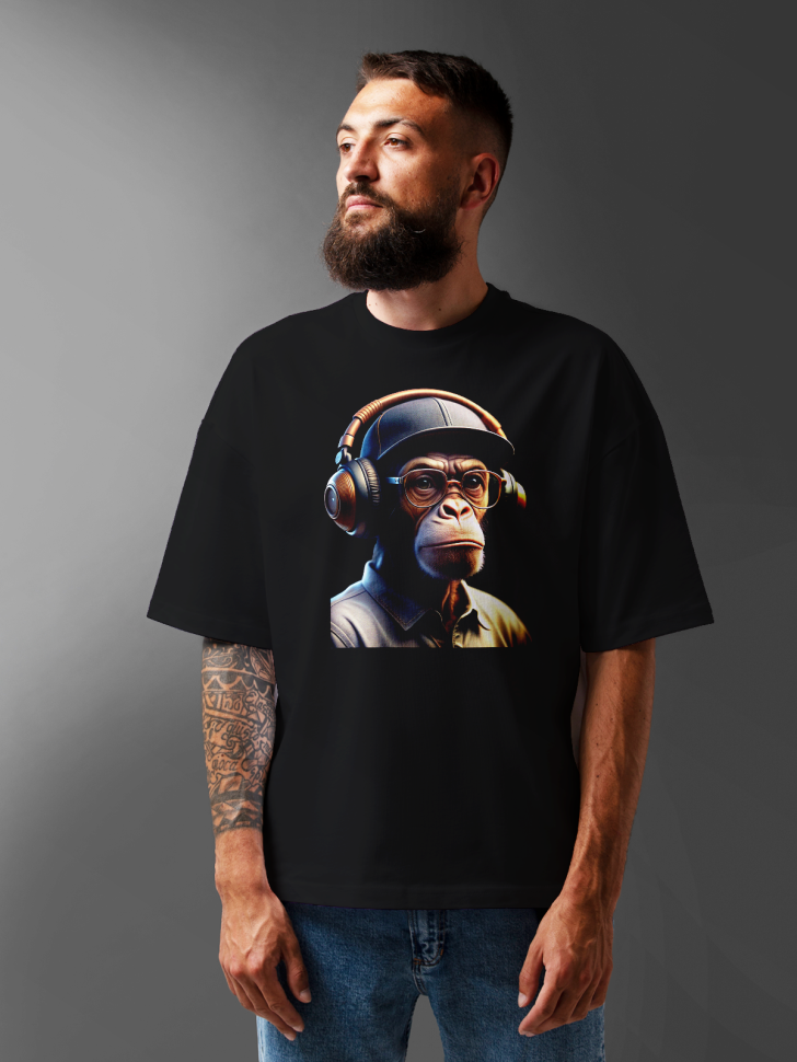 Футболка оверсайз мужская с прикольным принтом Футболка оверсайз мужская с прикольным принтом