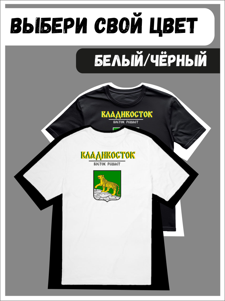 Футболка оверсайз с гербом Владивосток 2