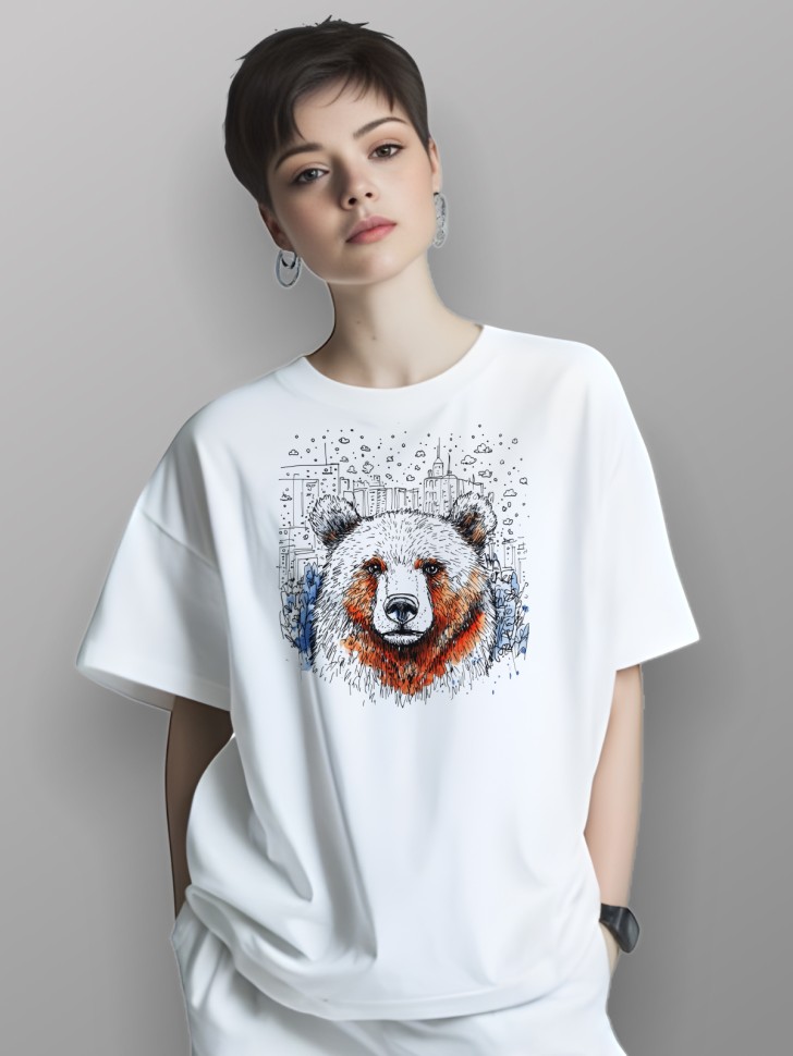 Футболка оверсайз с принтом Футболка оверсайз с принтом