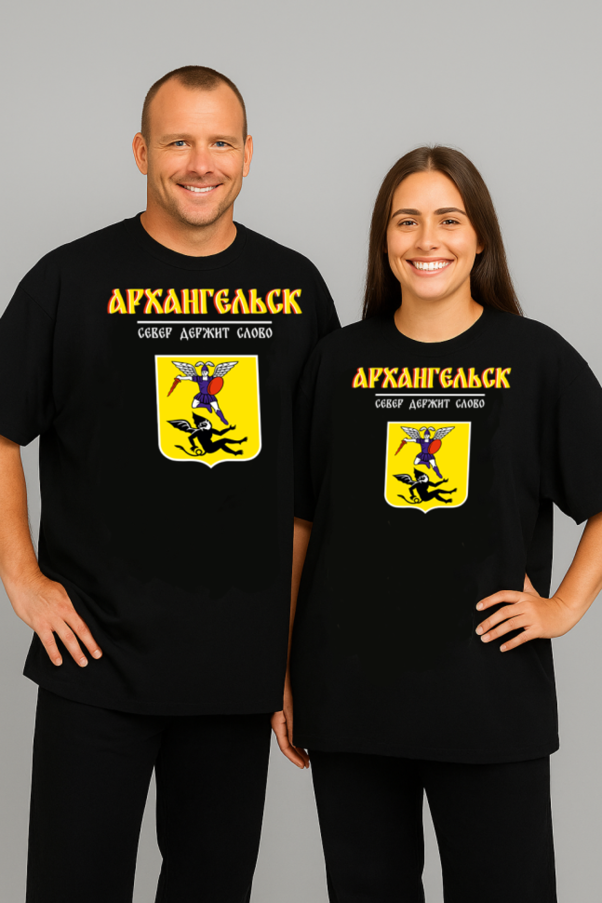 Футболка оверсайз с гербом Архангельск 2 Футболка оверсайз с гербом Архангельск 2