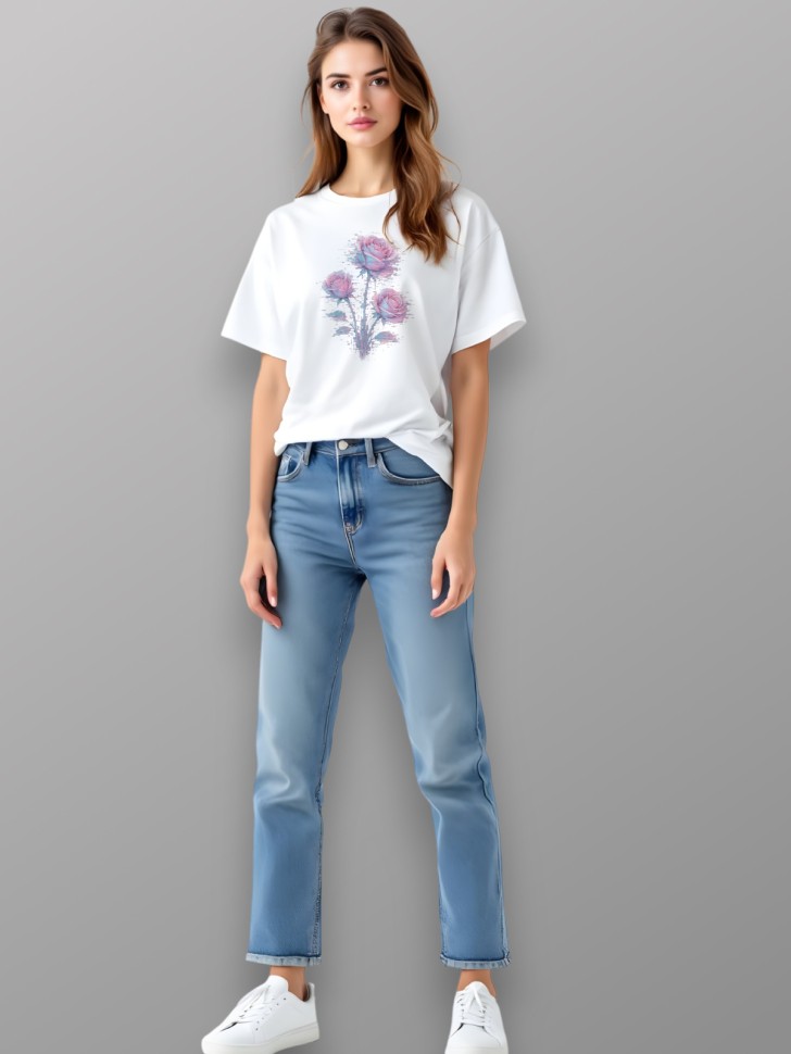 Футболка оверсайз с рисунком Футболка оверсайз с рисунком