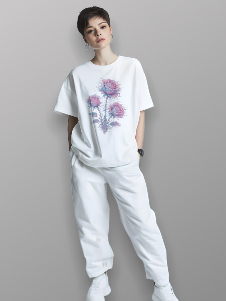 Футболка оверсайз с рисунком Футболка оверсайз с рисунком