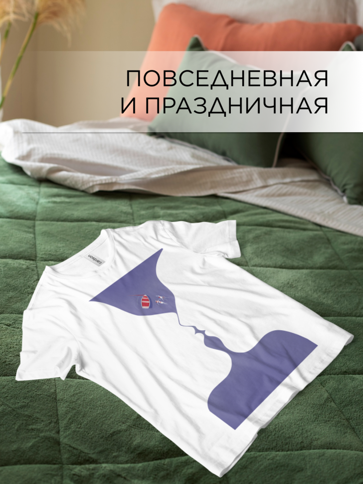 Футболка оверсайз универсальная с принтом ПАРА Футболка оверсайз универсальная с принтом ПАРА