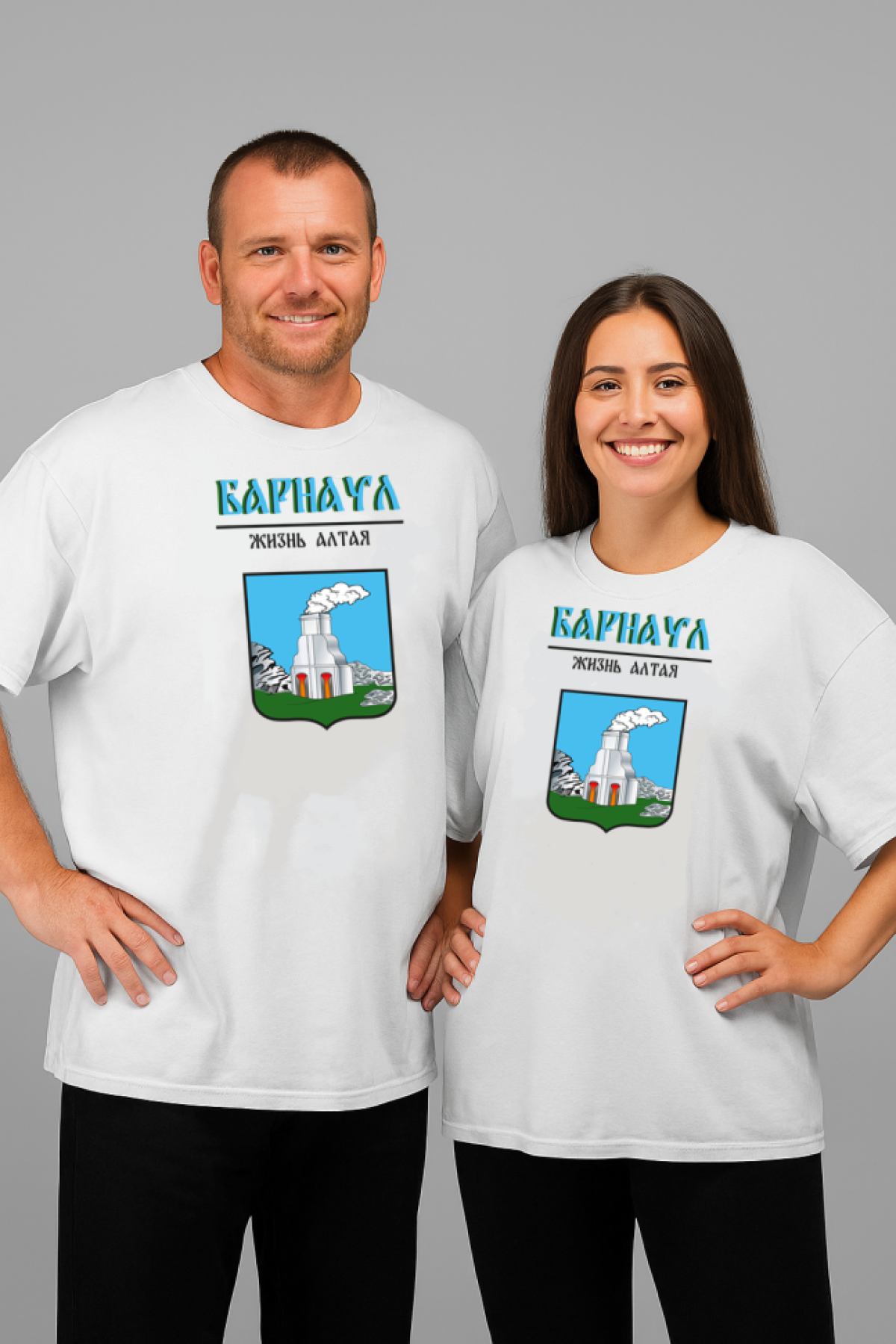 Футболка оверсайз с гербом Барнаул 1 Футболка оверсайз с гербом Барнаул 1