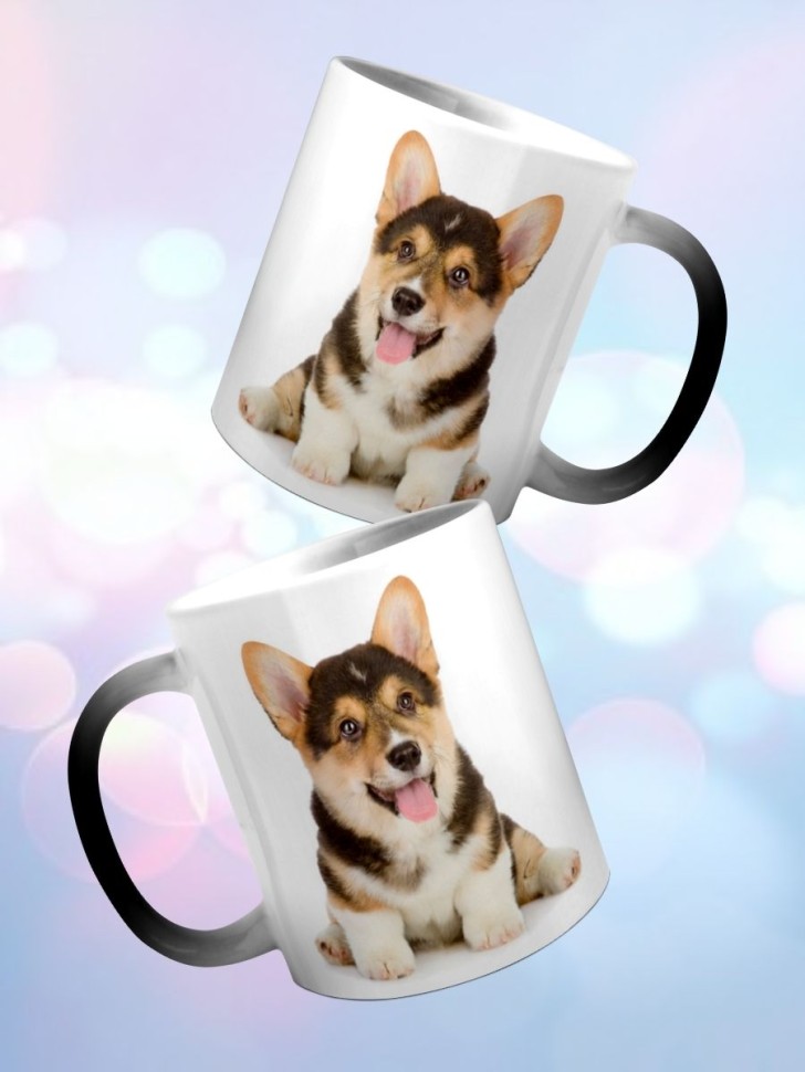 Кружка хамелеон корги Кружка хамелеон корги