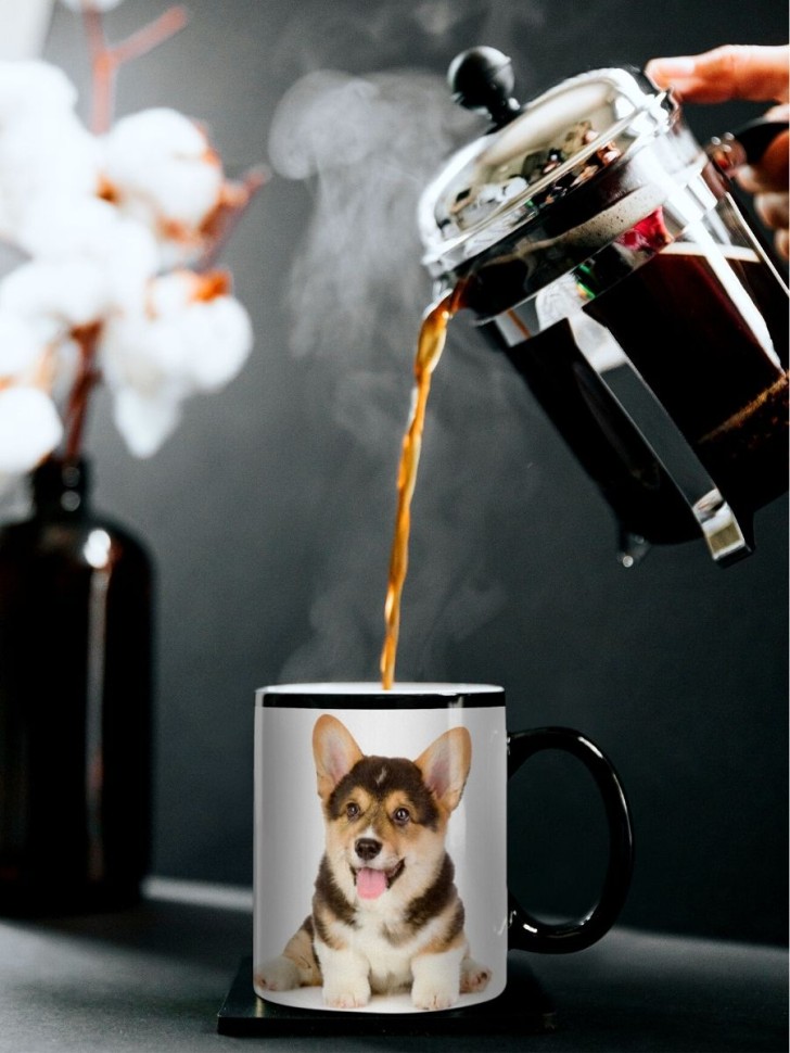 Кружка хамелеон корги Кружка хамелеон корги