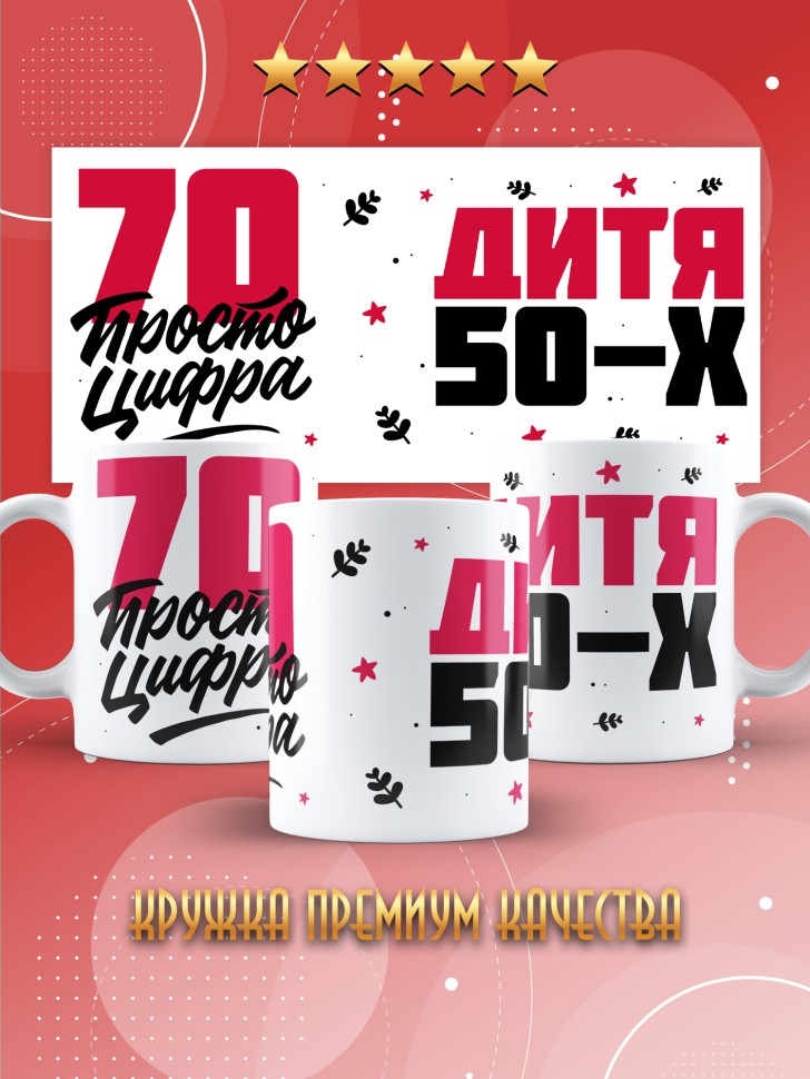 Кружка керамическая с принтом в подарок на день рождения