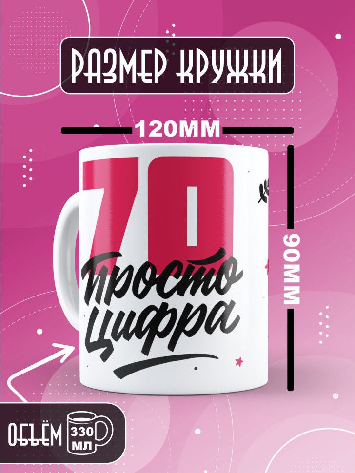 Кружка керамическая с принтом в подарок на день рождения