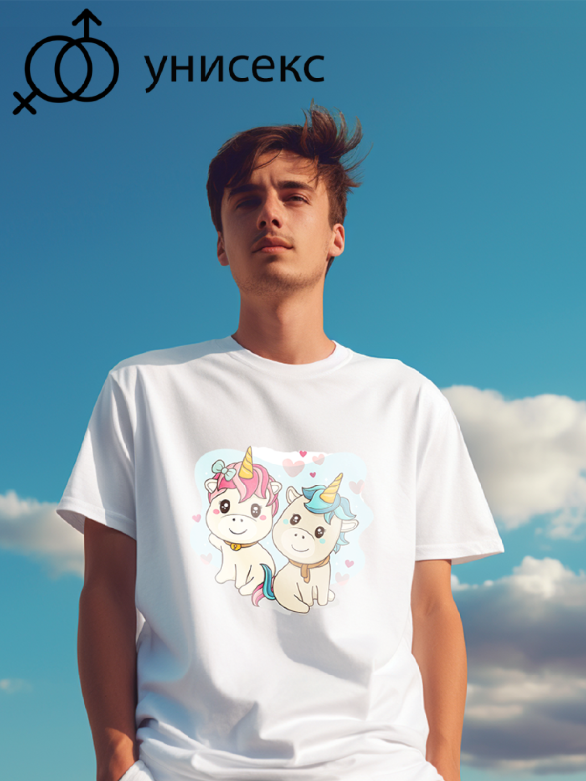 Футболка оверсайз единорог 3