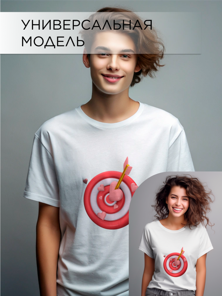 Футболка оверсайз с принтом Мишень