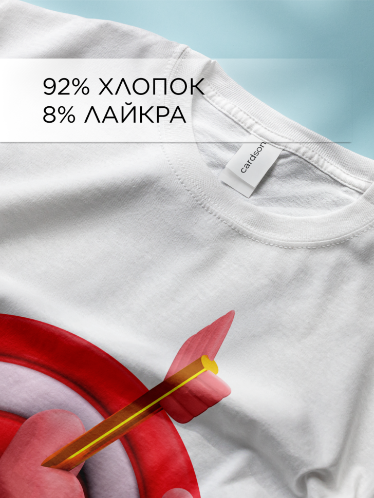 Футболка оверсайз с принтом Мишень