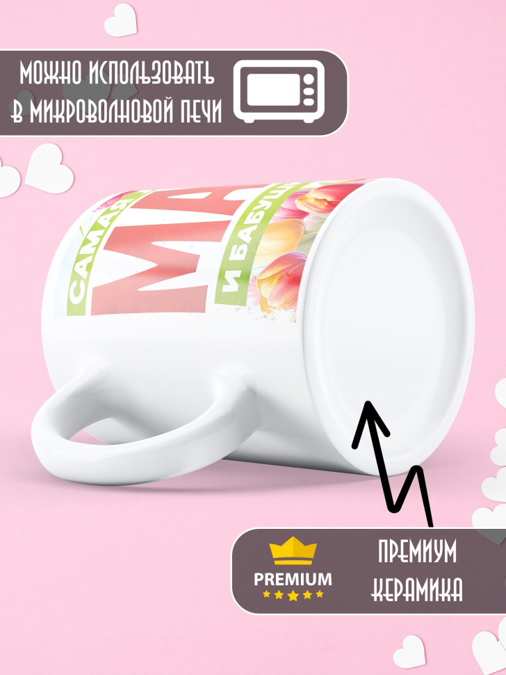 Кружка Самая любимая мама и бабушка в мире  