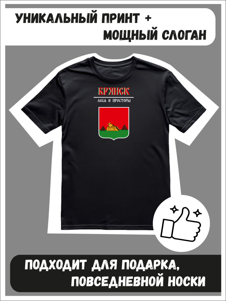 Футболка оверсайз с гербом Брянск 2