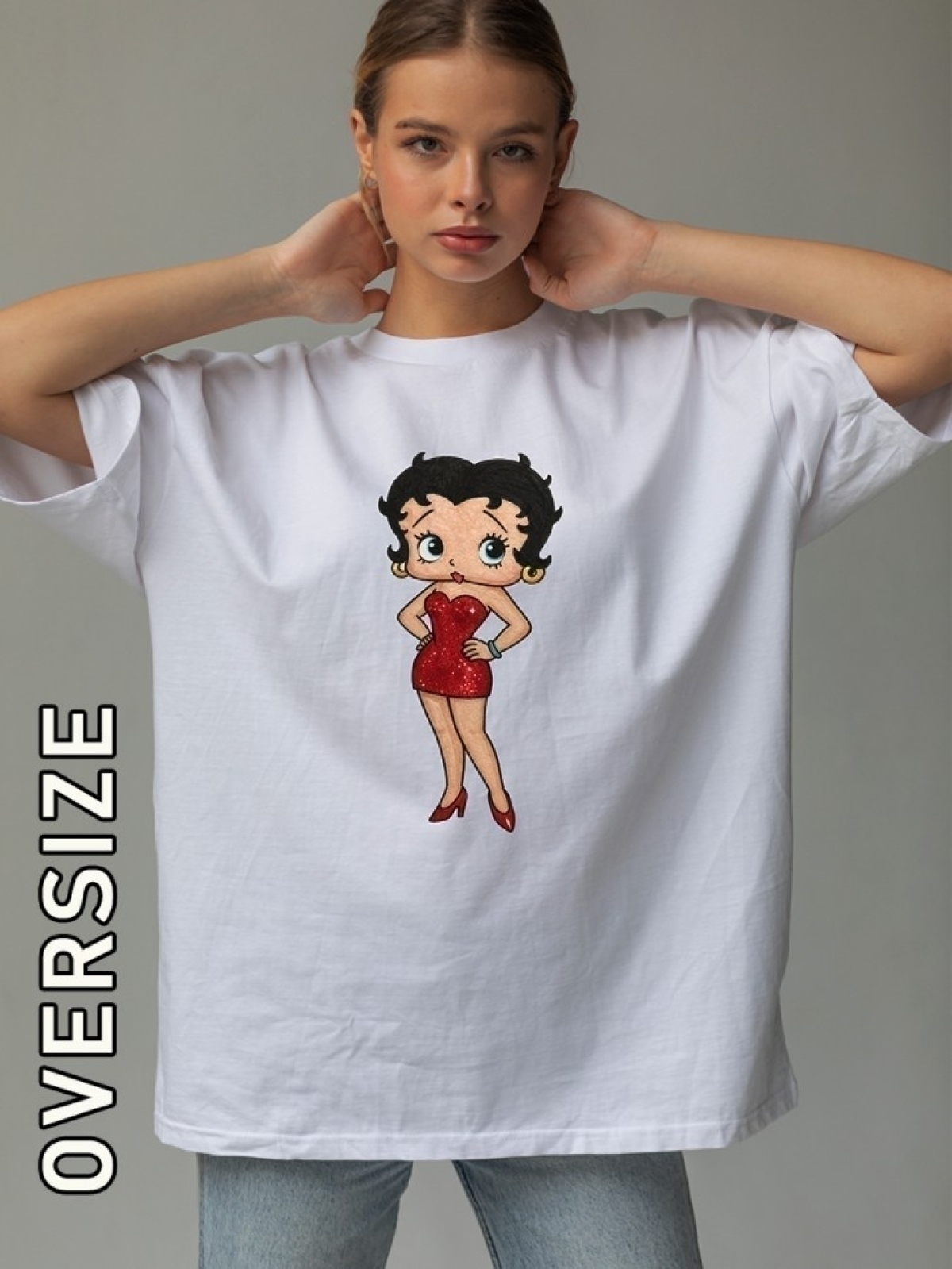 Футболка женская с принтом белая