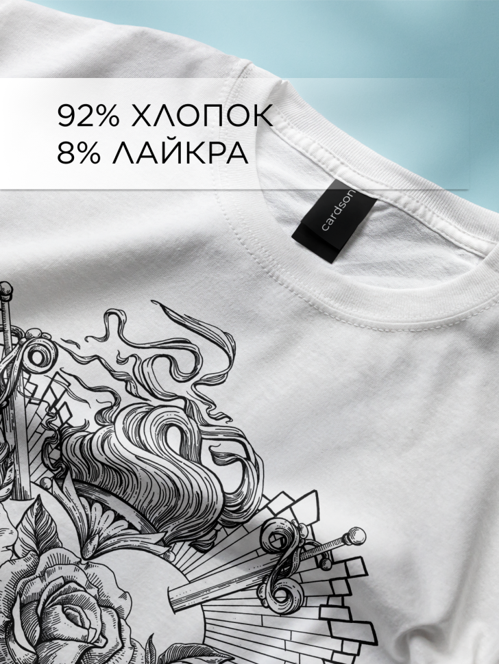 Футболка оверсайз универсальная с принтом Розы Мечи Футболка оверсайз универсальная с принтом Розы Мечи