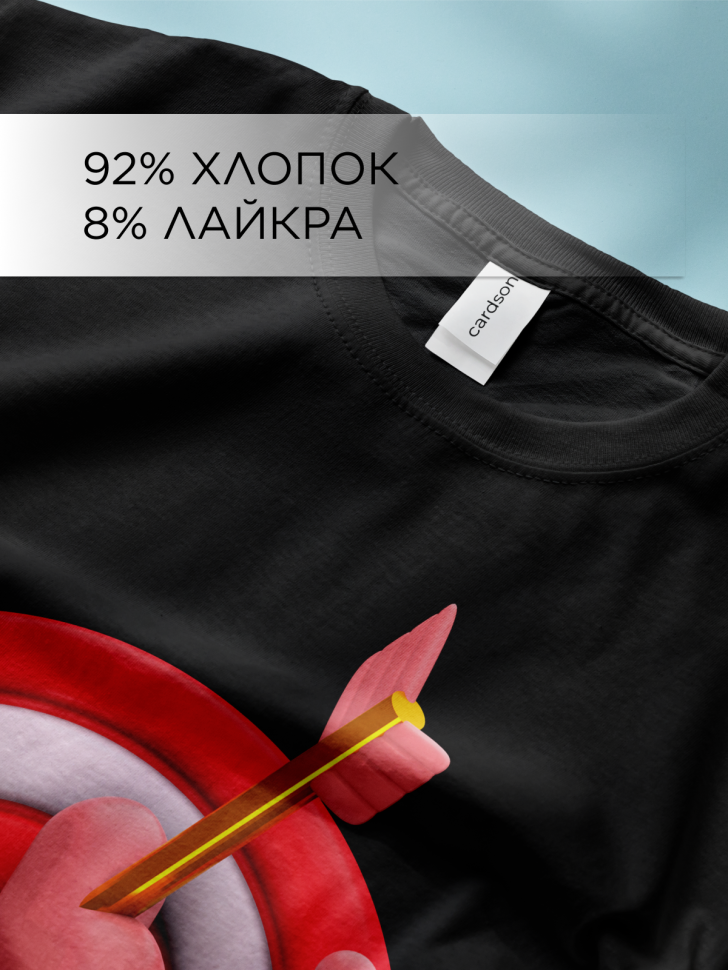 Футболка оверсайз с принтом Мишень