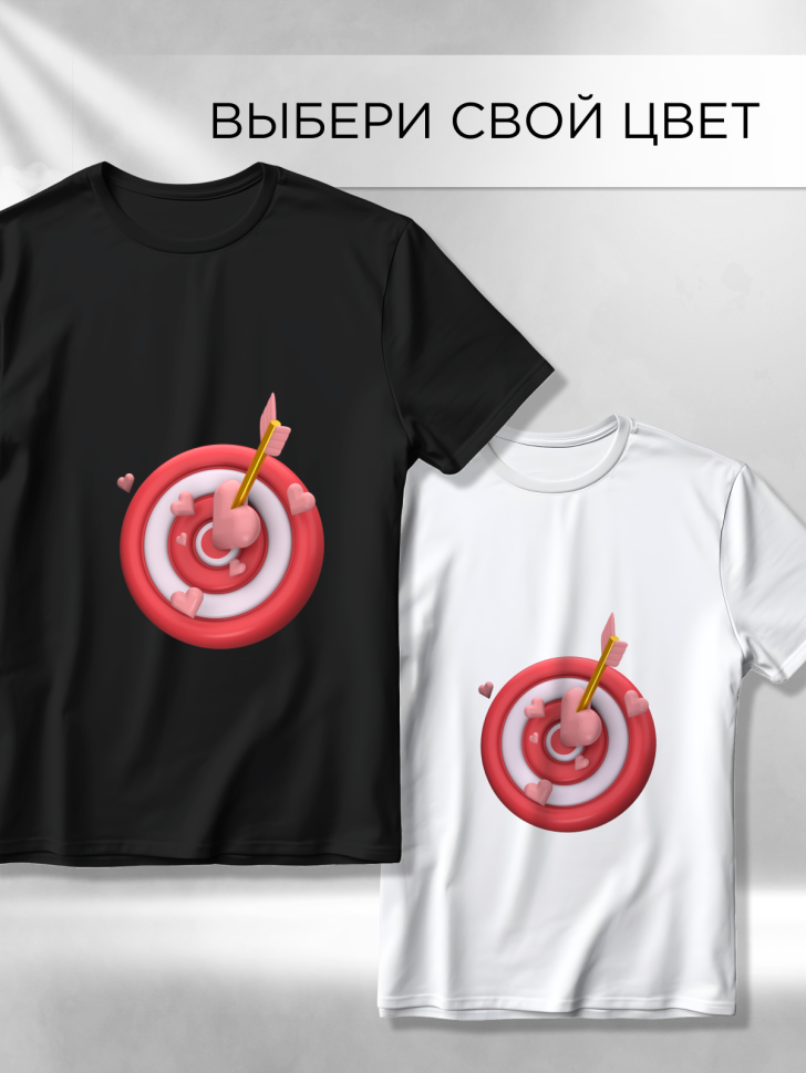 Футболка оверсайз с принтом Мишень