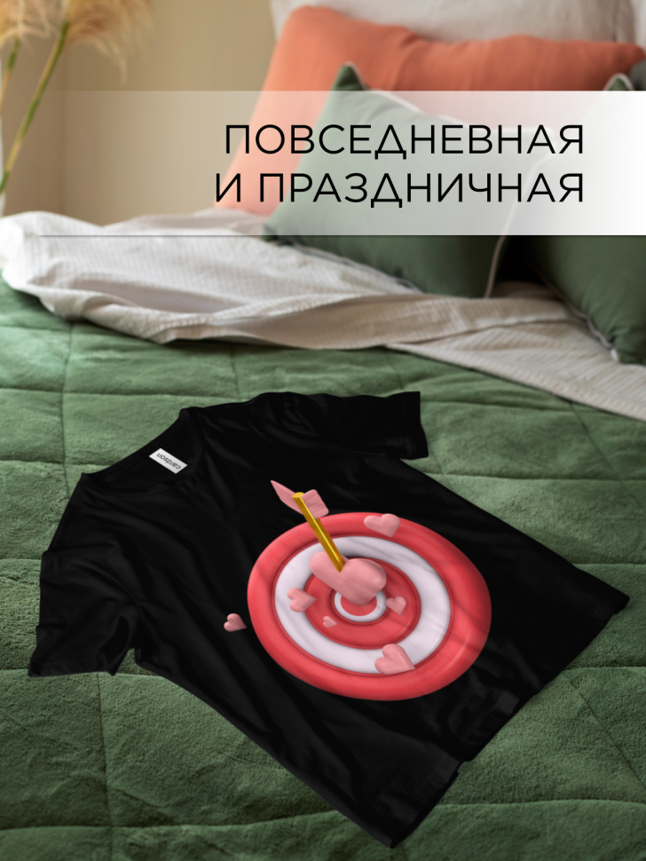 Футболка оверсайз с принтом Мишень