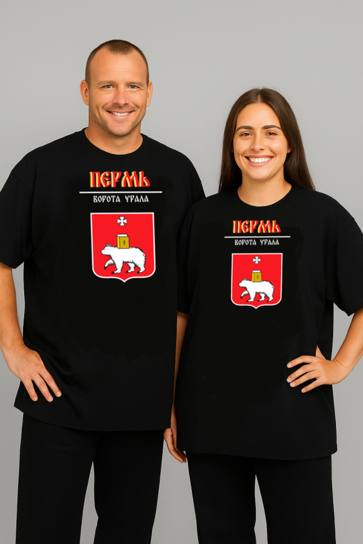 Футболка оверсайз с гербом Пермь 2