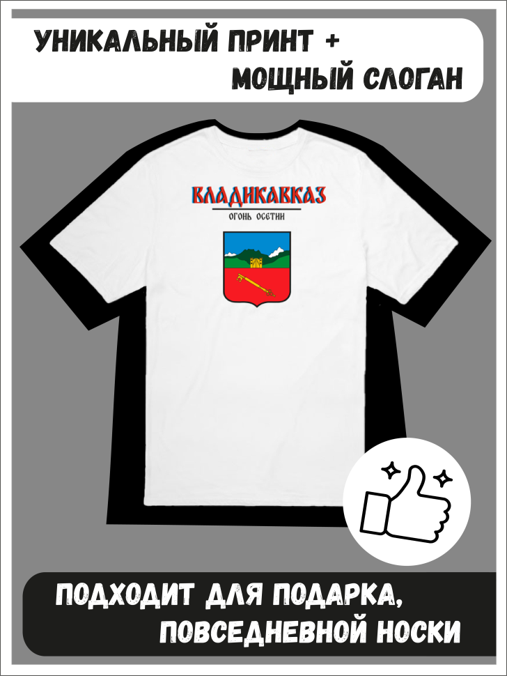 Футболка оверсайз с гербом Владикавказ 1