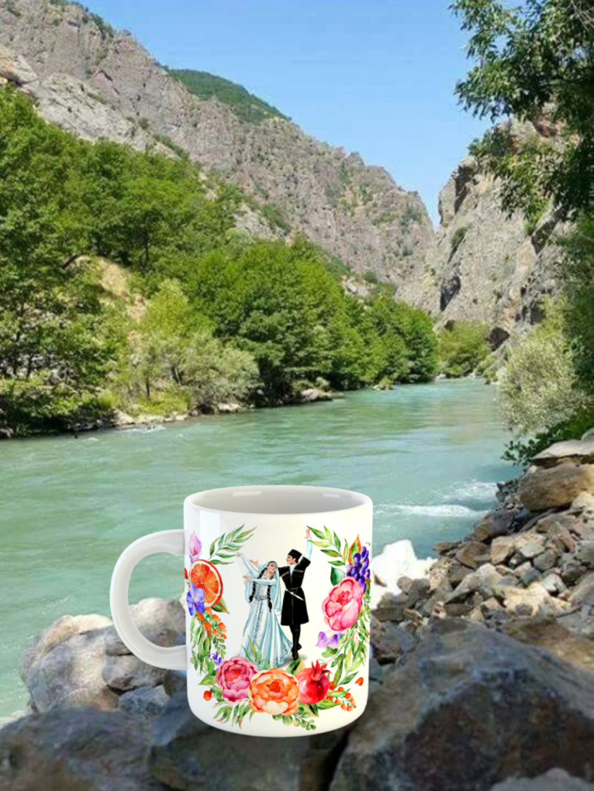 кружка эмалированная кружка керамика красивый рисунок