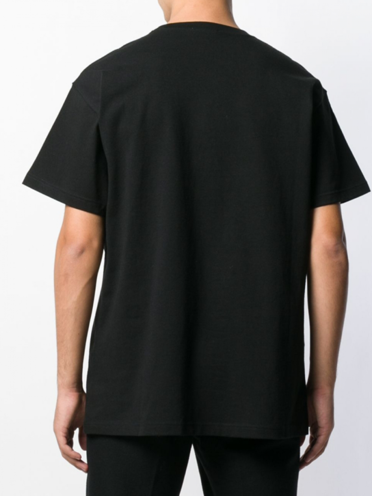 Футболка женская оверсайз с принтом черная