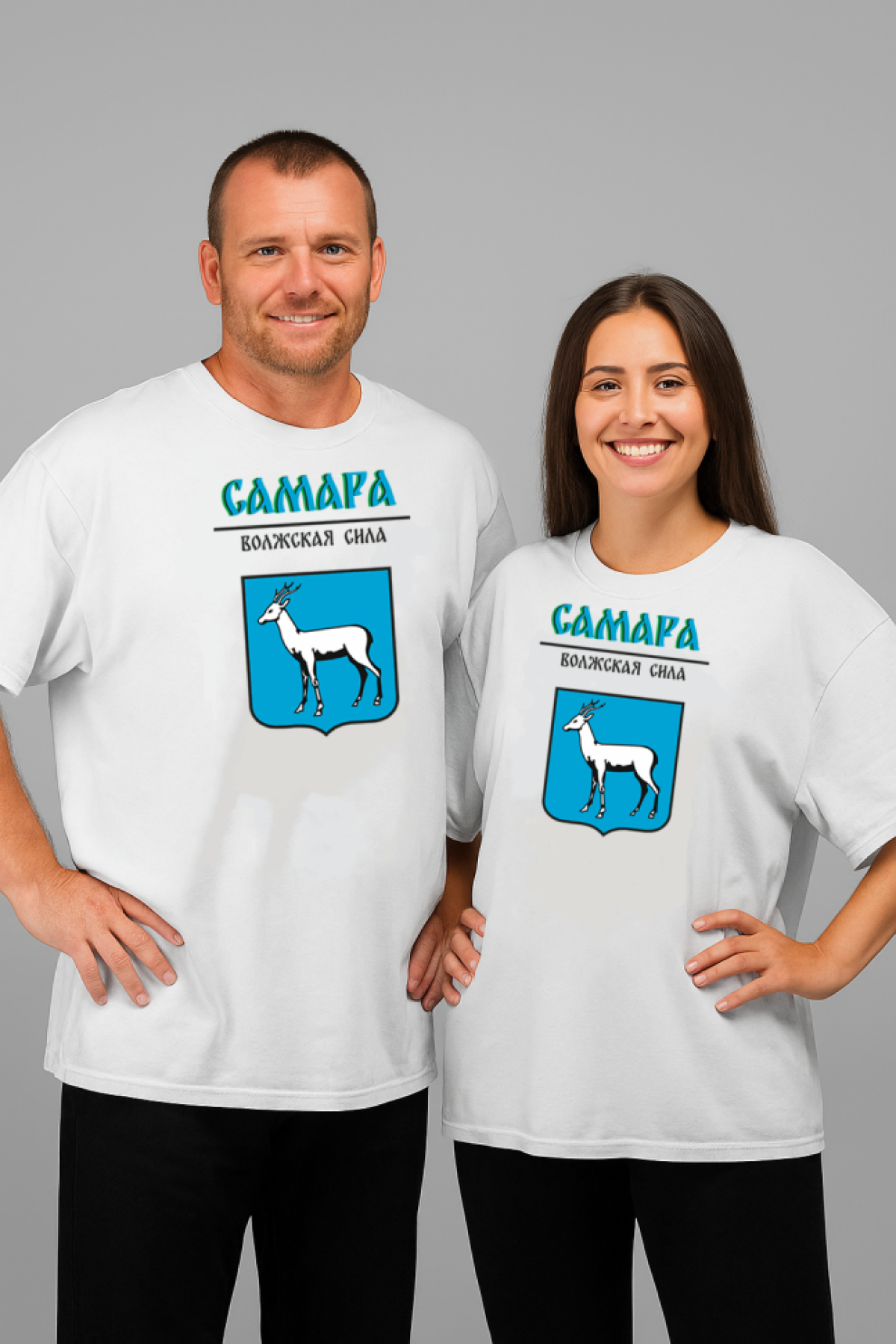 Футболка оверсайз с гербом Самара 1