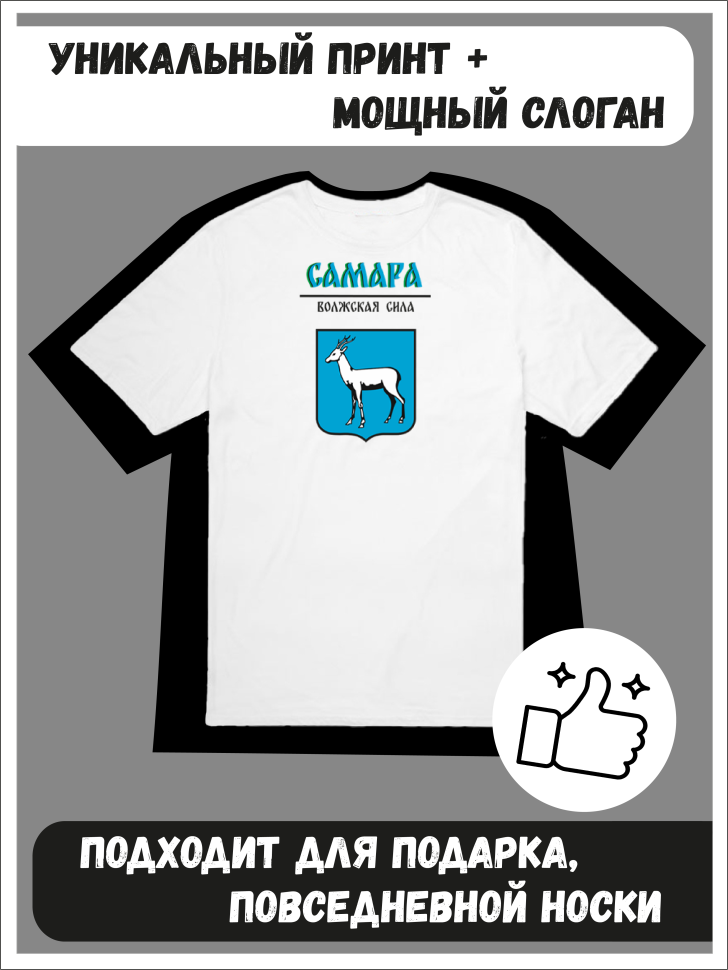 Футболка оверсайз с гербом Самара 1