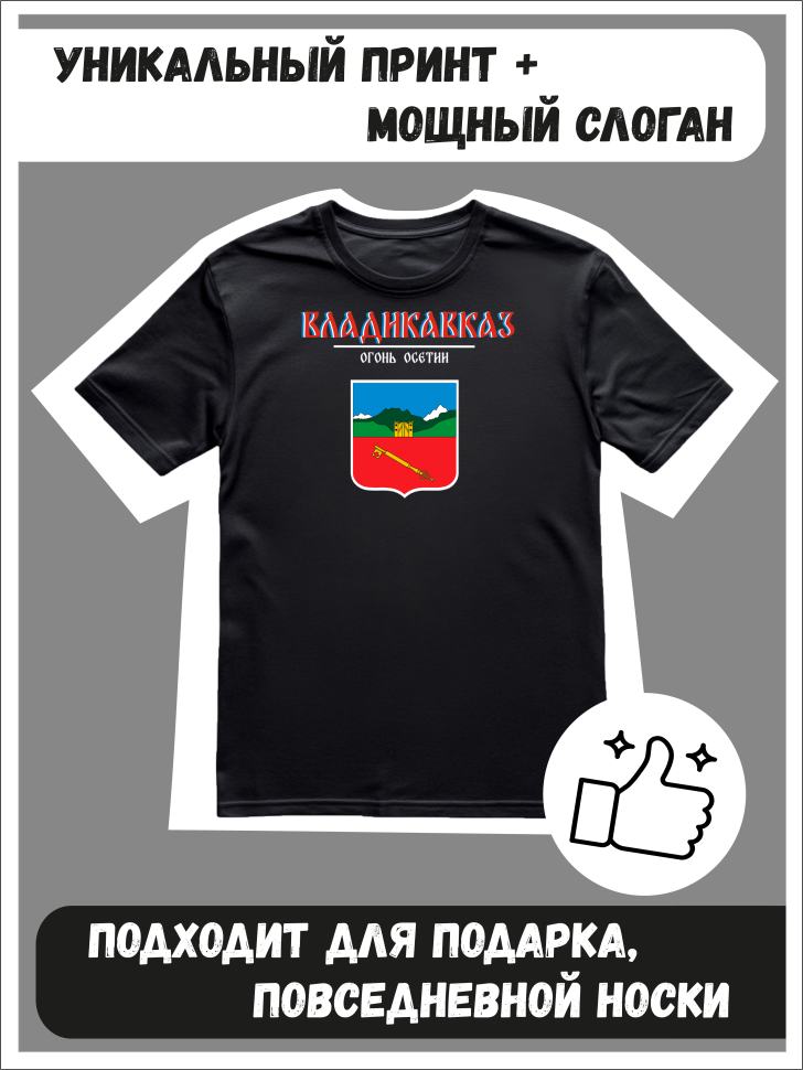 Футболка оверсайз с гербом Владикавказ 2