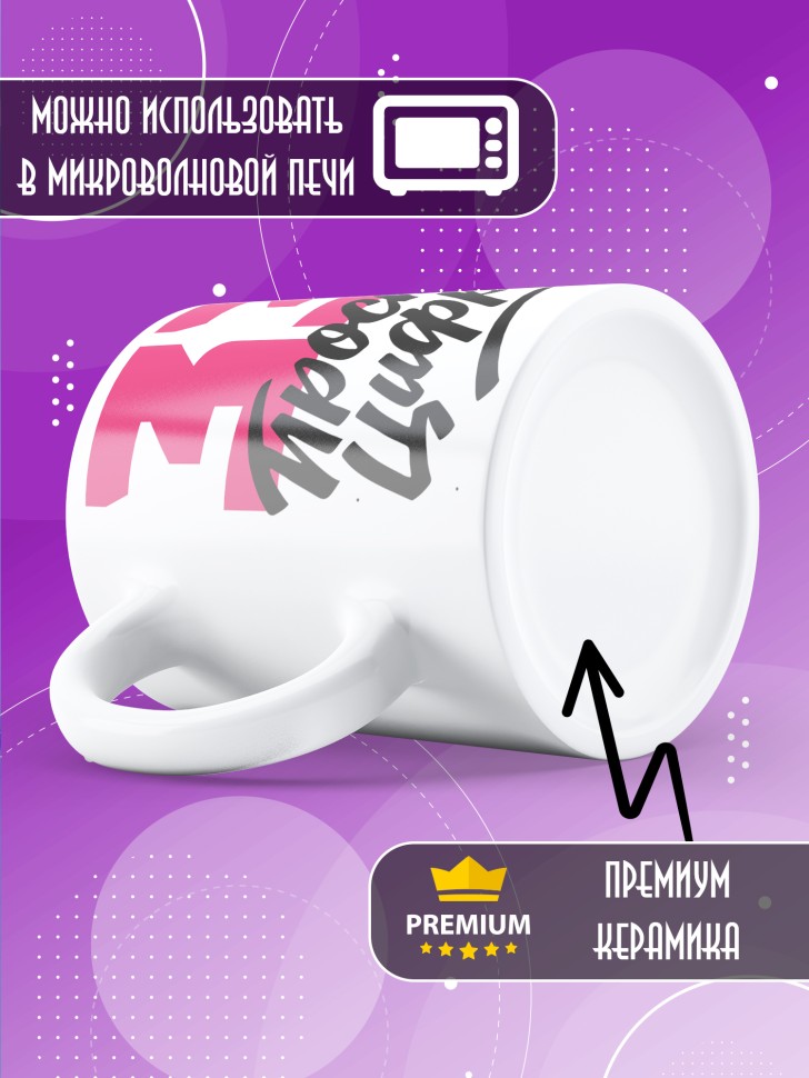 Кружка керамическая с принтом в подарок на день рождения