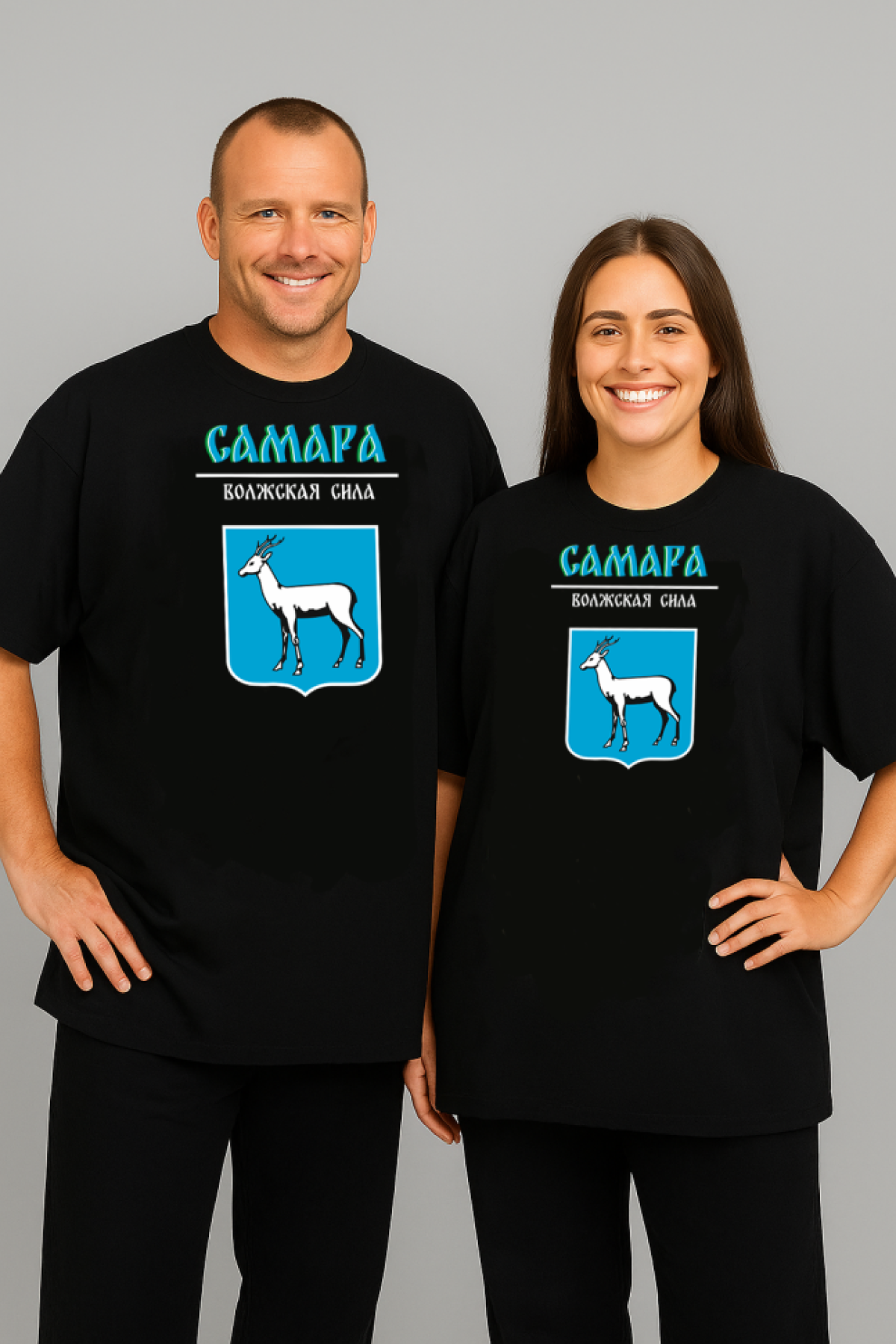 Футболка оверсайз с гербом Самара 2