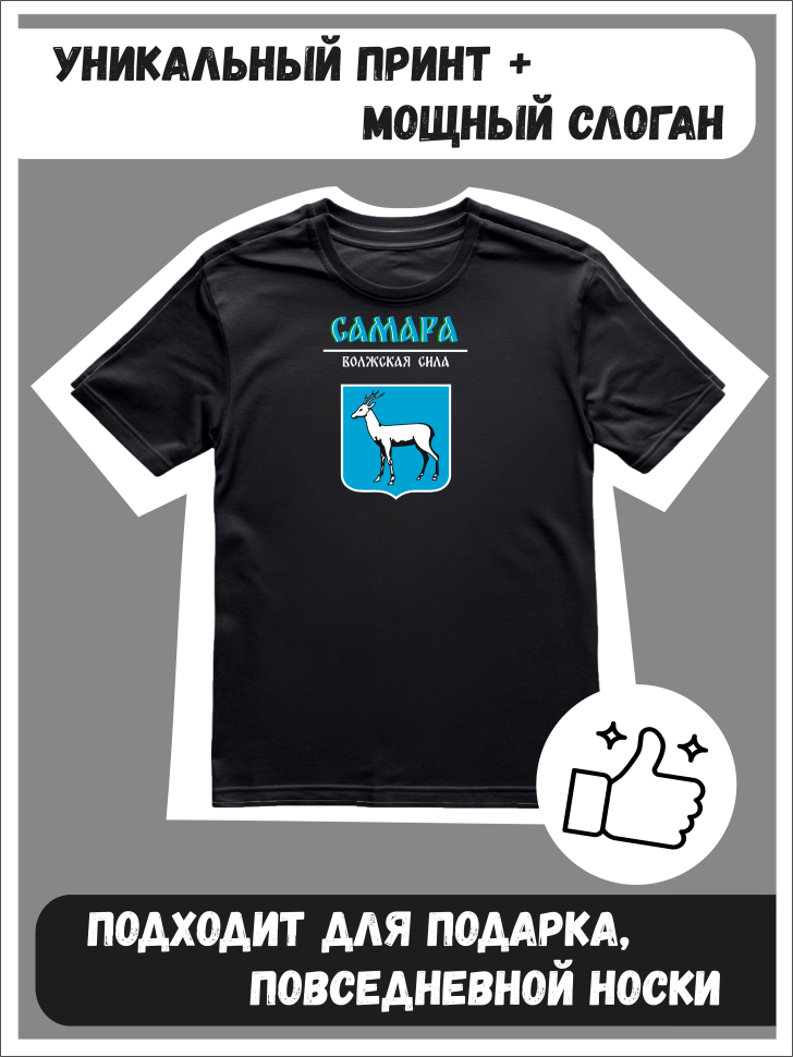 Футболка оверсайз с гербом Самара 2