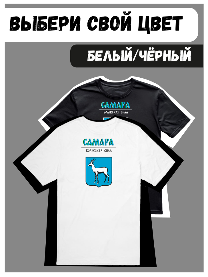 Футболка оверсайз с гербом Самара 2