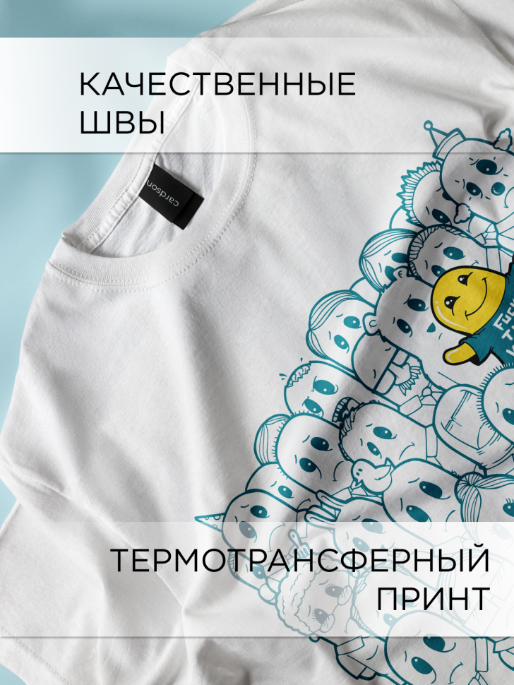 Футболка оверсайз универсальная с принтом World Футболка оверсайз универсальная с принтом World