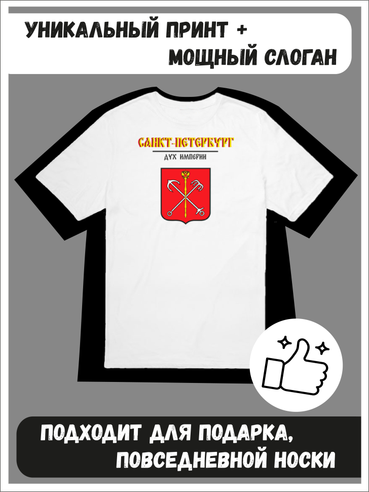 Футболка оверсайз с гербом Санкт-Петербург 1