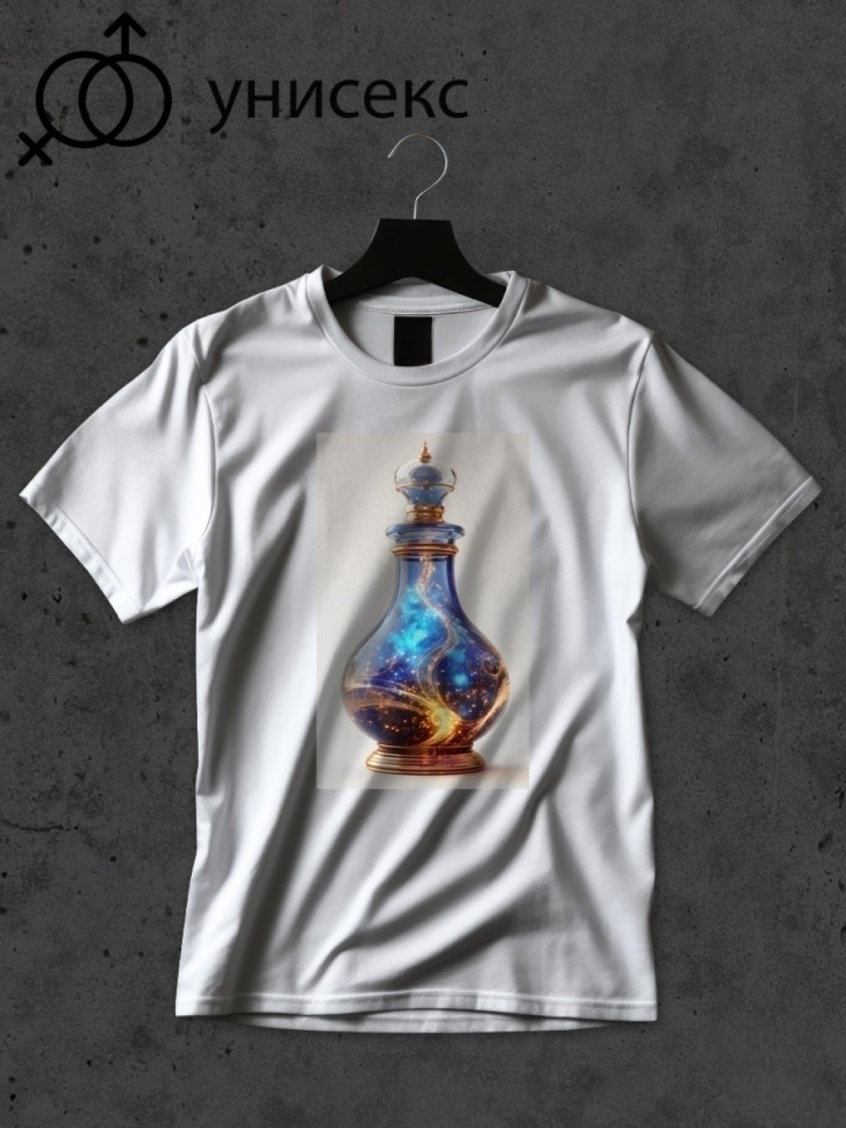 Футболка оверсайз с принтом бутылка с джином 5 Футболка оверсайз с принтом бутылка с джином 5