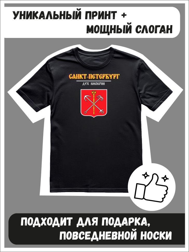 Футболка оверсайз с гербом Санкт-Петербург 2