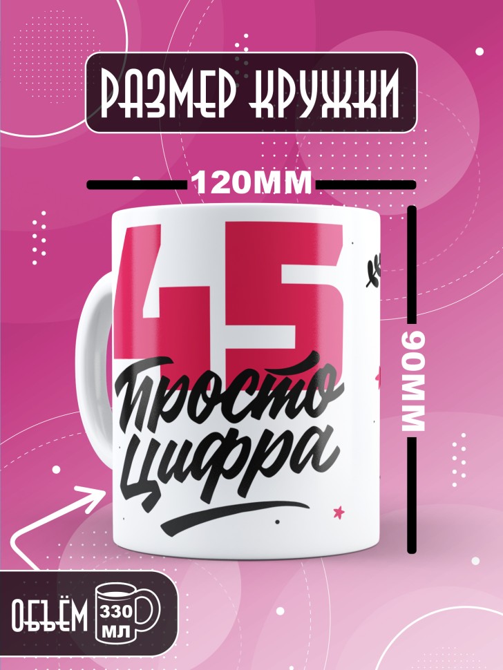 Кружка керамическая с принтом в подарок на день рождения