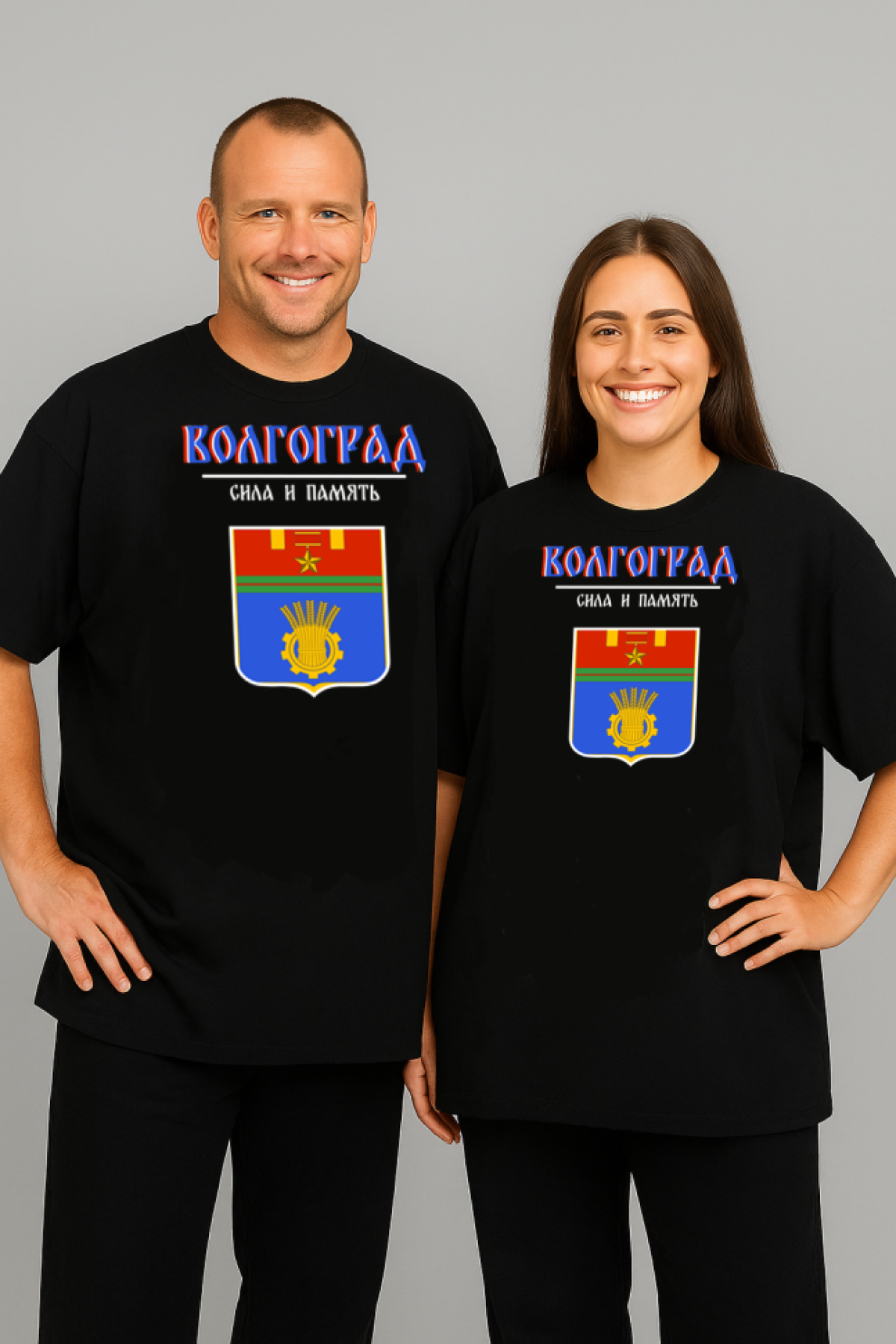 Футболка оверсайз с гербом Волгоград 2 Футболка оверсайз с гербом Волгоград 2