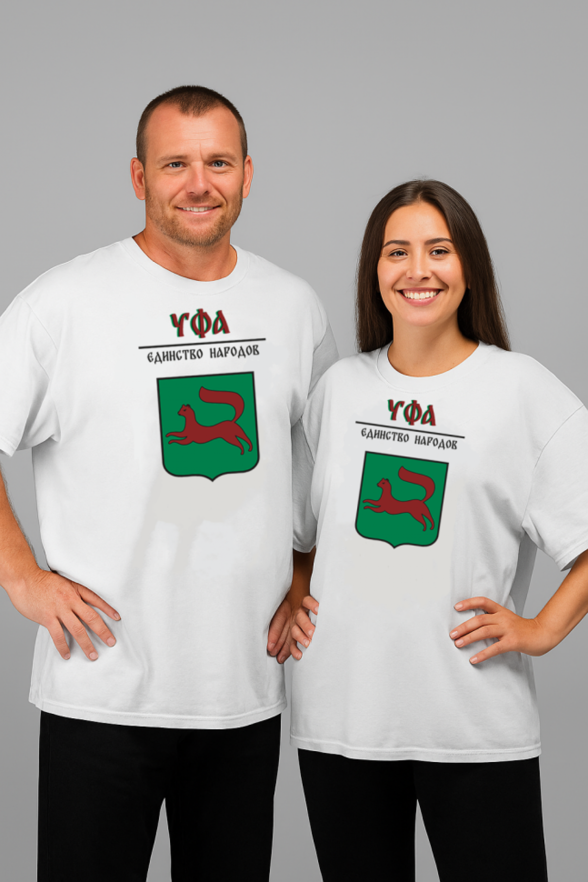 Футболка оверсайз с гербом Уфа 1 Футболка оверсайз с гербом Уфа 1